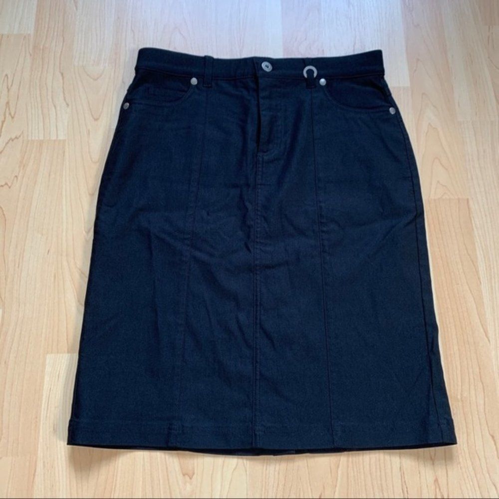 Black Simon Chang Denim Skirt Size 6